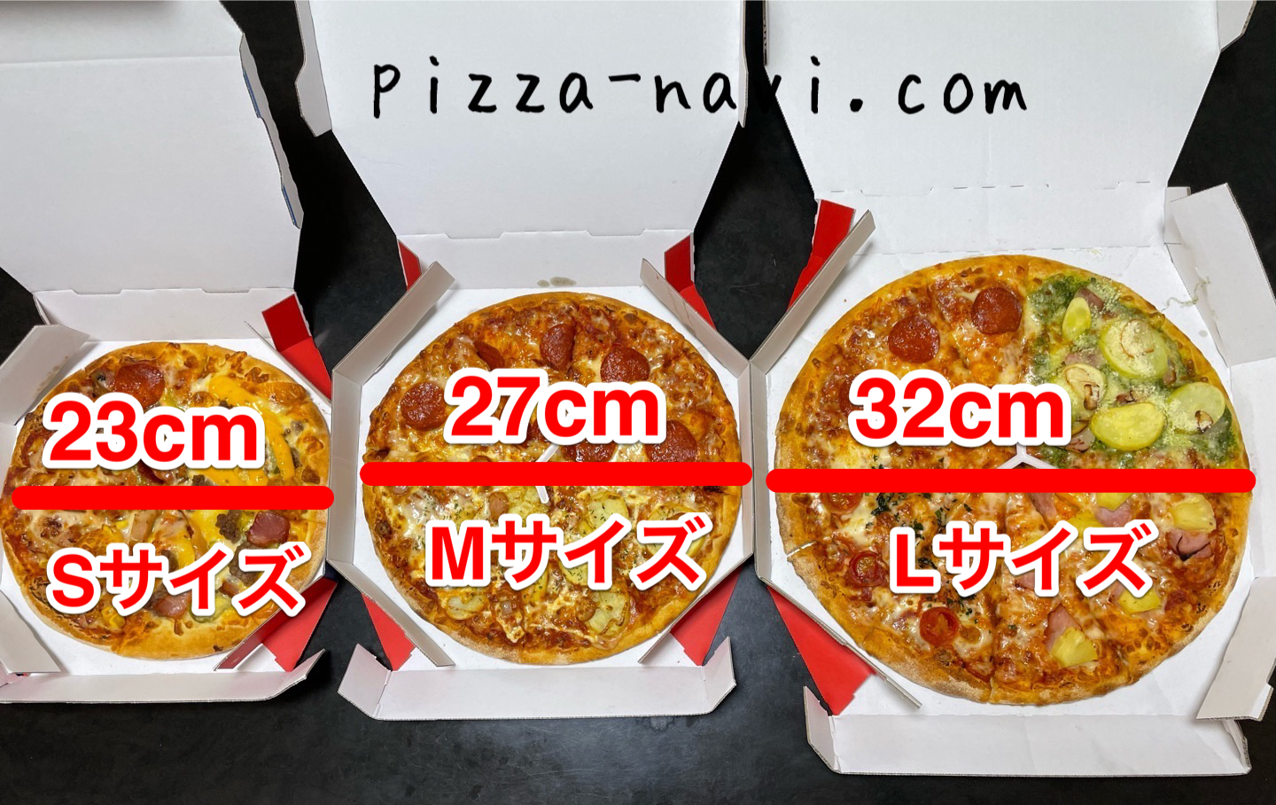 ドミノピザ サイズ