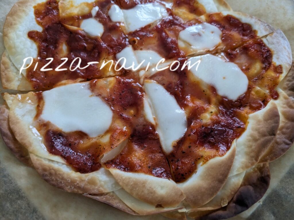 餃子の皮ピザ マルゲリータ
