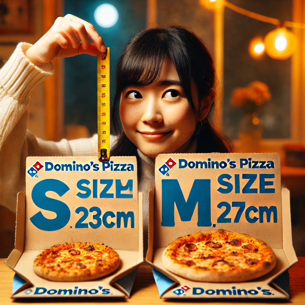 ドミノピザ Mサイズは小さい？Sサイズと比較