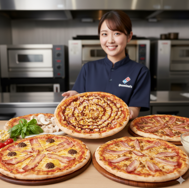 BBQソースが使われるドミノピザのメニュー