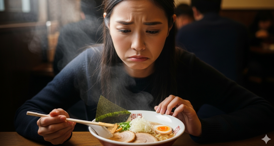 ラーメン食べてしまった場合も影響は同じ？