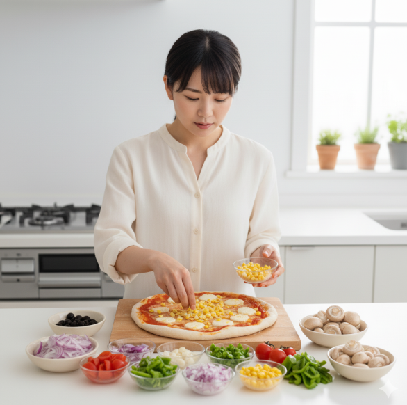 ピザハットのトッピングで自由にアレンジ