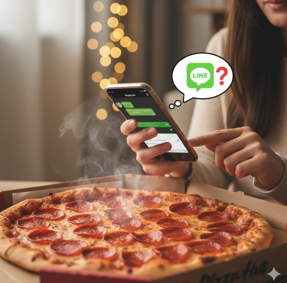 ピザハットのラインは頼んでないのに届く？