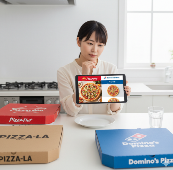 他のベジタリアンピザ宅配サービスは？