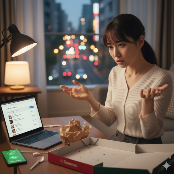 Webのドミノピザ注文履歴から消せる？