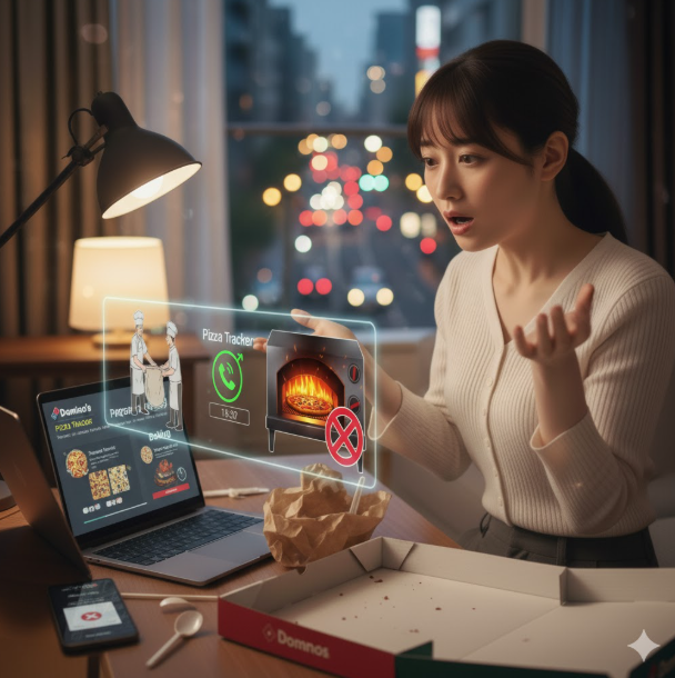 ミノピザピザトラッカーで注文状況確認