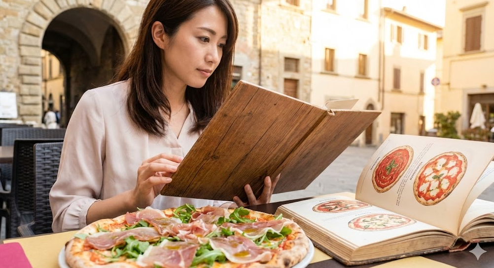 生 ハム ルッコラ ピザ 名前