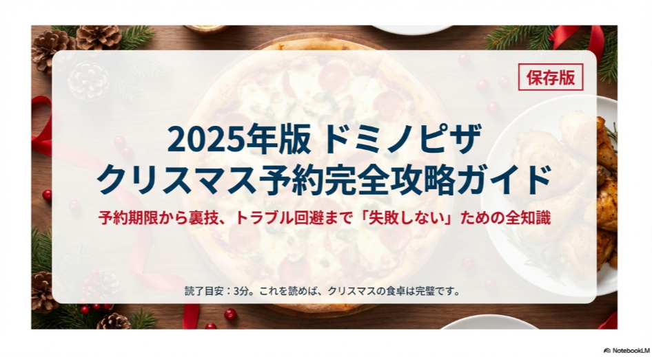ドミノピザ クリスマス 予約 方法