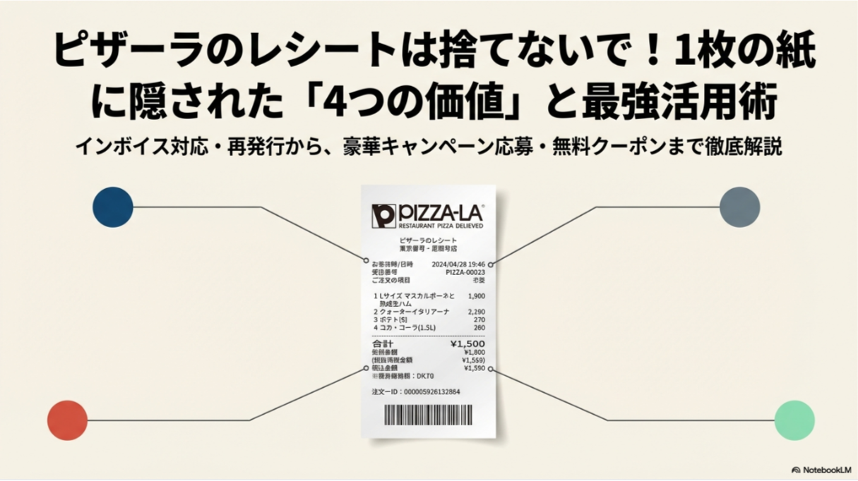 ピザーラ レシート