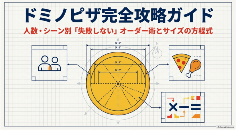 ドミノピザのセット商品を人数・食事シーン・ピザサイズから選ぶ方法を解説した完全攻略ガイド