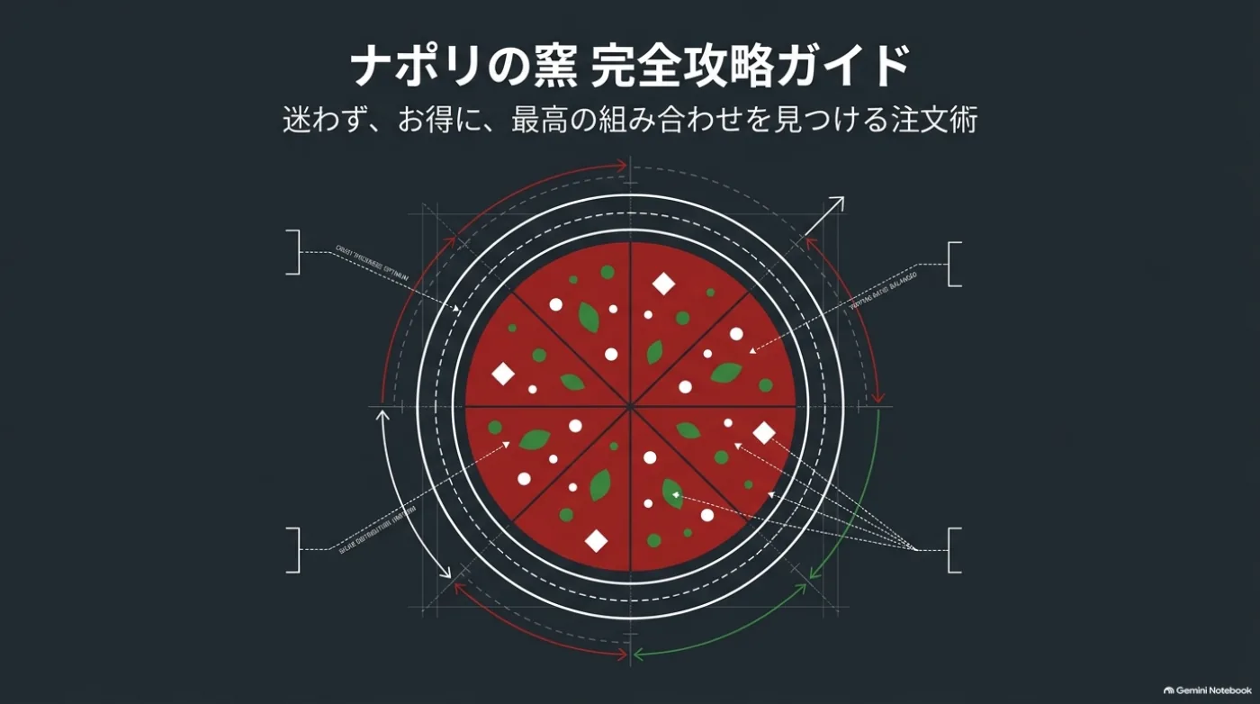 ナポリの窯のメニュー選びと、お得な組み合わせの探し方を紹介するガイドの表紙