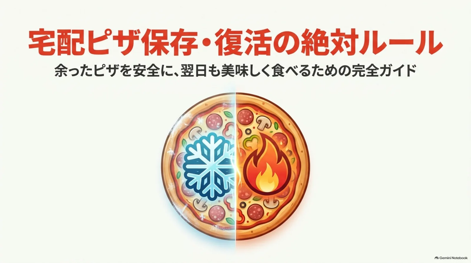 宅配ピザを安全に保存し翌日もおいしく食べるための保存・復活マニュアル
